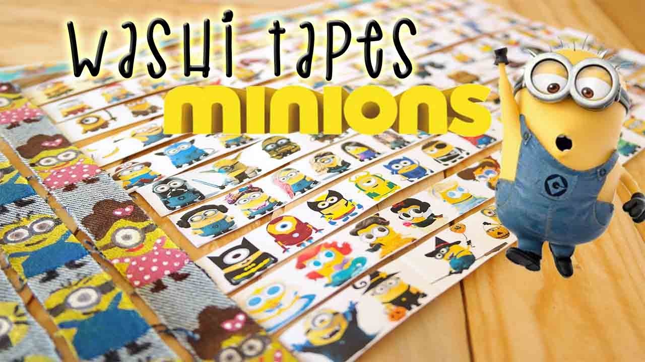 Washi Tapes y sellos Minions - DIY - Mery