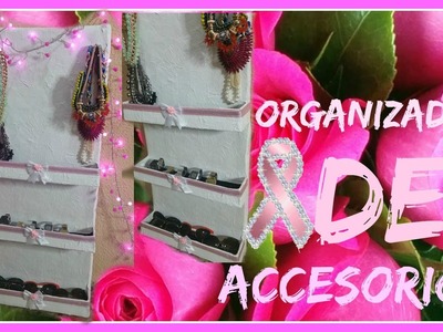 Lucha contra el cancer de mama. colb.YMC.DIY ORGANIZADOR DE CARTÓN PARA ACCESORIOS