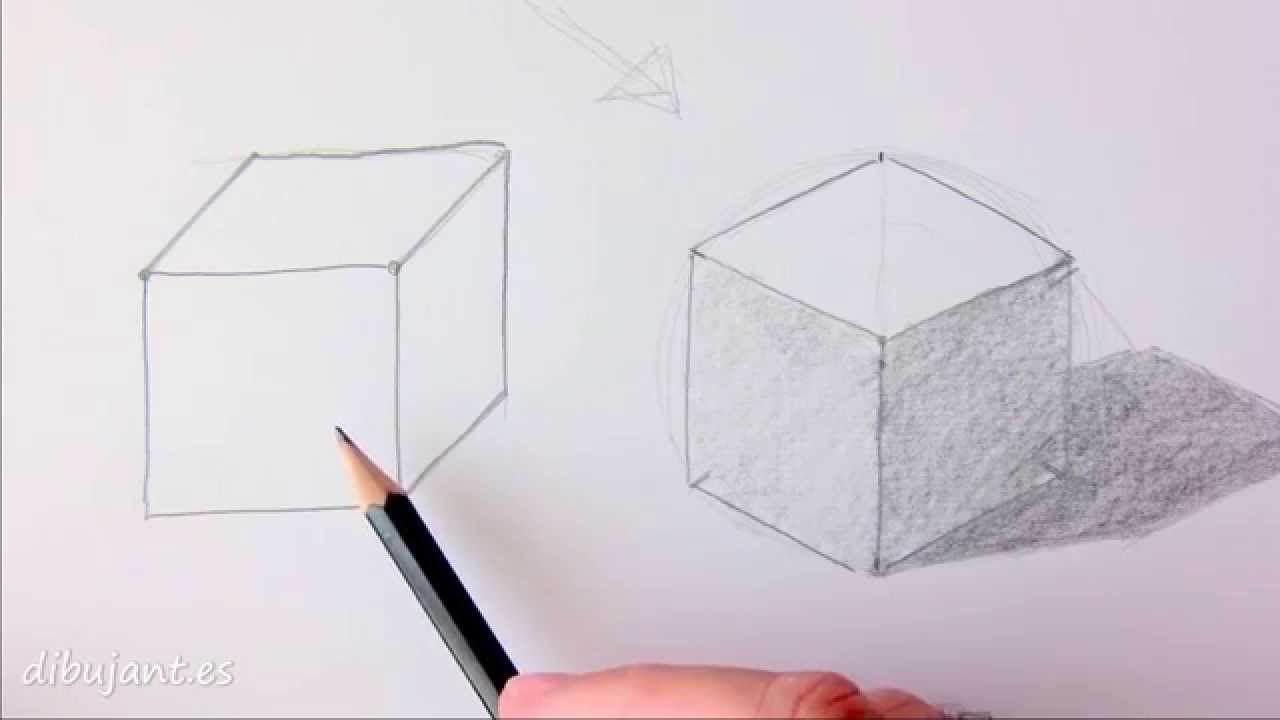 Como dibujar un cubo