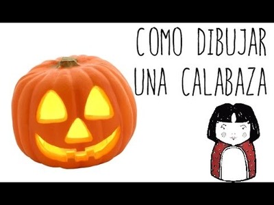Como dibujar una Calabaza - dibujos de halloween para niños