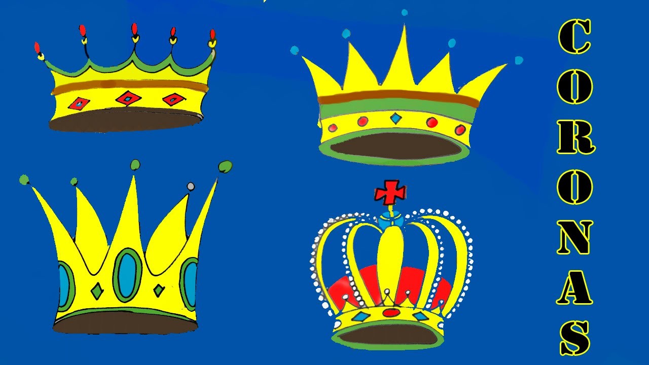 Cómo dibujar una corona: 4 modelos diferentes
