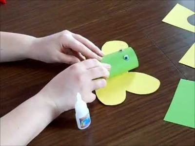 Cómo hacer una mariposa con un rollo de papel