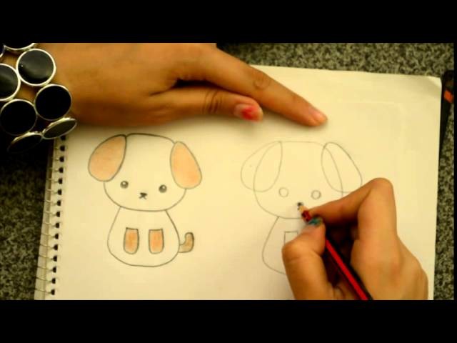 Dibuja un perrito kawaii Dibujin Dibujado Aprende a dibujar