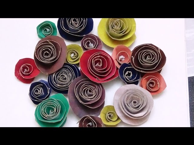 DIY Rosas con Rollos de papel Higienico