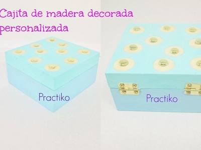 MANUALIDADES CON MADERA RECICLADO DECORANDO UNA CAJITA DE MANERA FACIL Y PRACTIKO