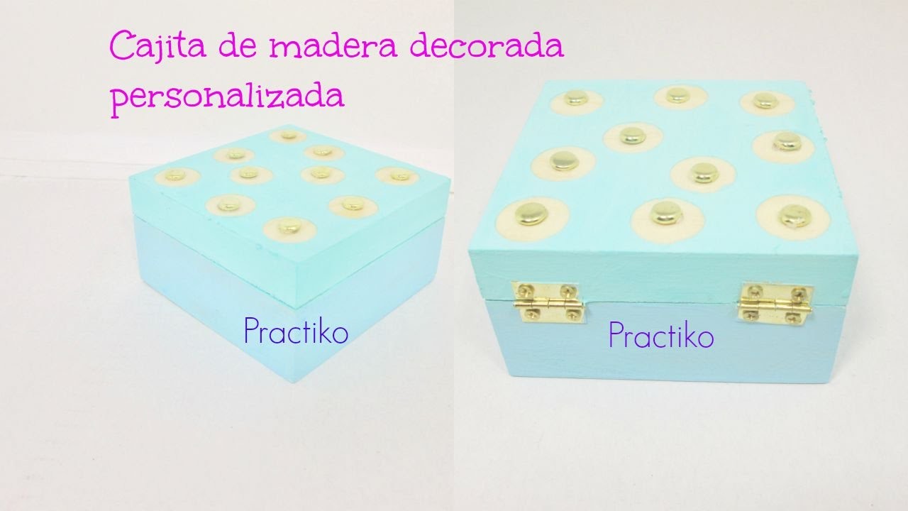 MANUALIDADES CON MADERA RECICLADO DECORANDO UNA CAJITA DE MANERA FACIL Y PRACTIKO