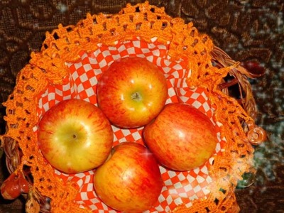 Carpeta con jarritos - Tejido con gancho