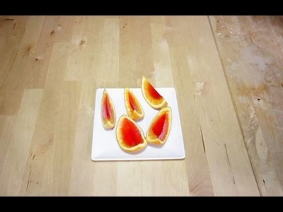Cómo hacer naranjas rellenas de gelatina | facilisimo.com