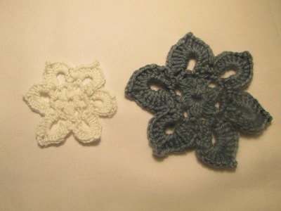 Diseño Flor tejida con crochet