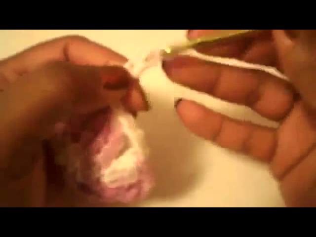 Flor sin relieve de 8 pétalos -Tutorial de tejido crochet