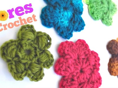 Flores de CROCHET TUTORIAL