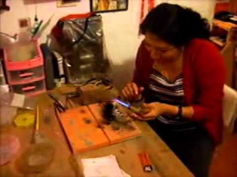 Joyería orfebrería - Cómo se hace una pulsera de plata con tejido peruano Parte 1