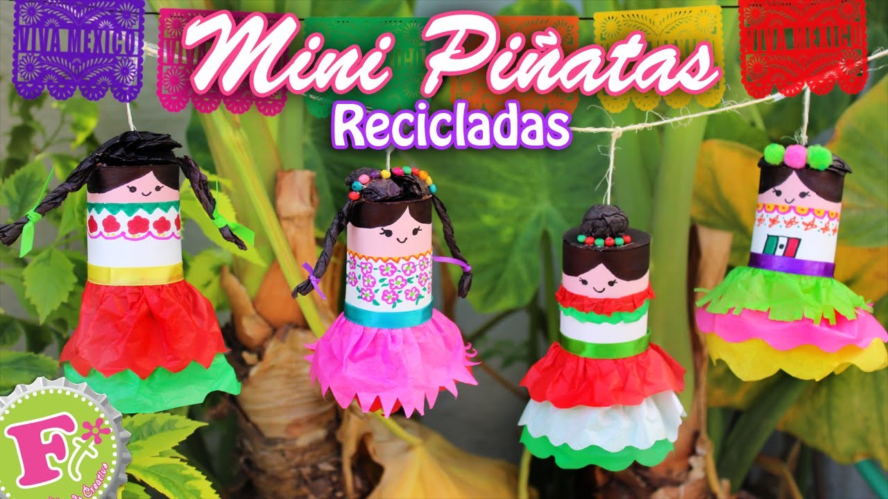 Mini Piñatas Decorativas para Fiestas Patrias. Floritere