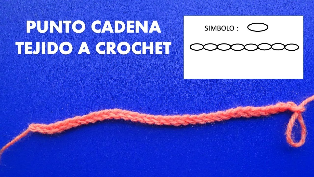 Punto cadena tejido a crochet