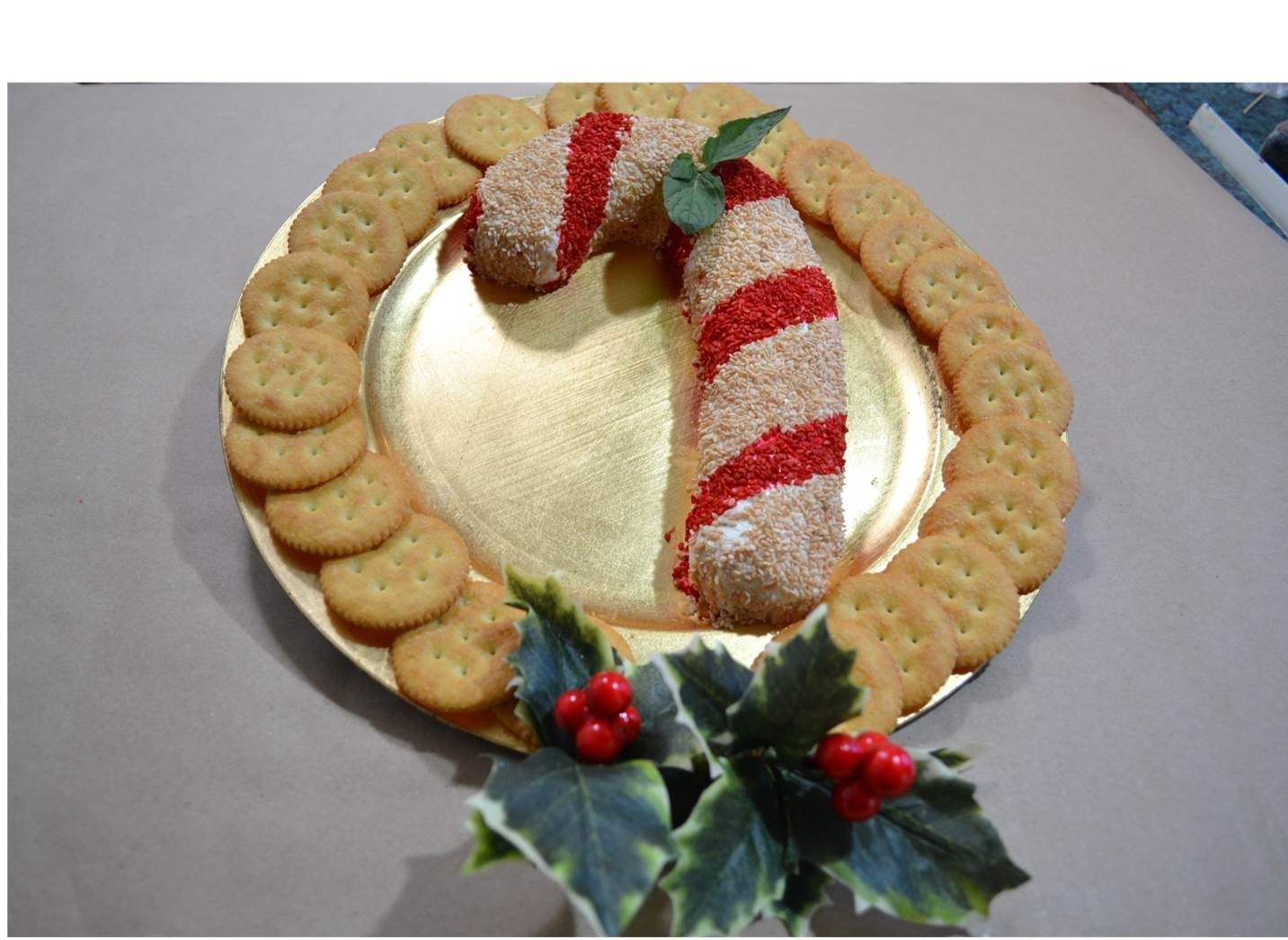 | Rollo de queso crema | Navidad | Baston de menta| Candy Cane
