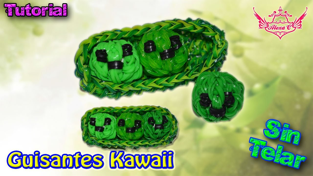 ♥ Tutorial: Guisantes en 3D Kawaii (sin telar) ♥