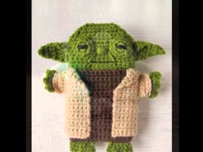 Yoda tejido a crochet