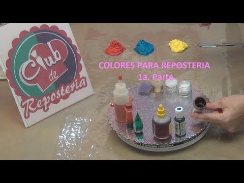 Colores para Reposteria - 1a.  Parte