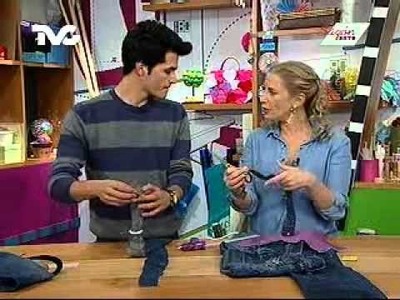 Cómo hacer una bolsa con un par de jeans reciclados (EC)