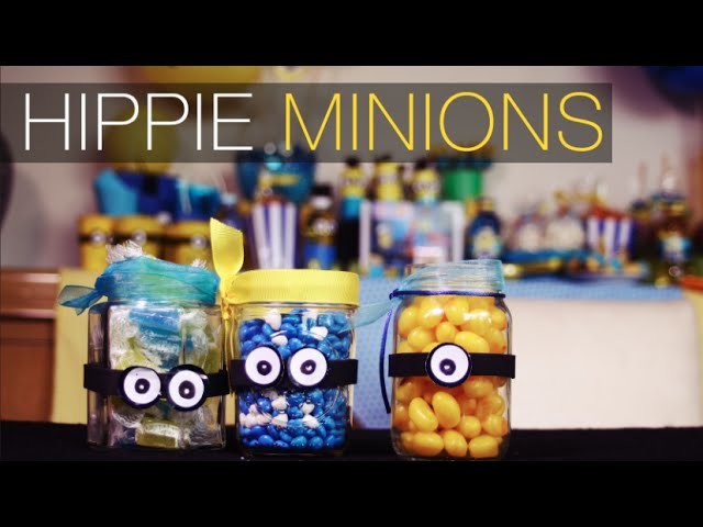 Hippie  Minions. Como hacerlos con frascos reciclados. DIY Alejandra Coghlan