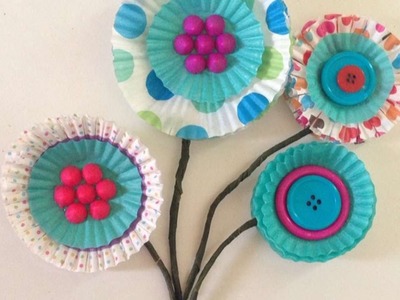 Crea Preciosas Flores con Envoltorios de Cupcakes - Hazlo tu Mismo Manualidades - Guidecentral