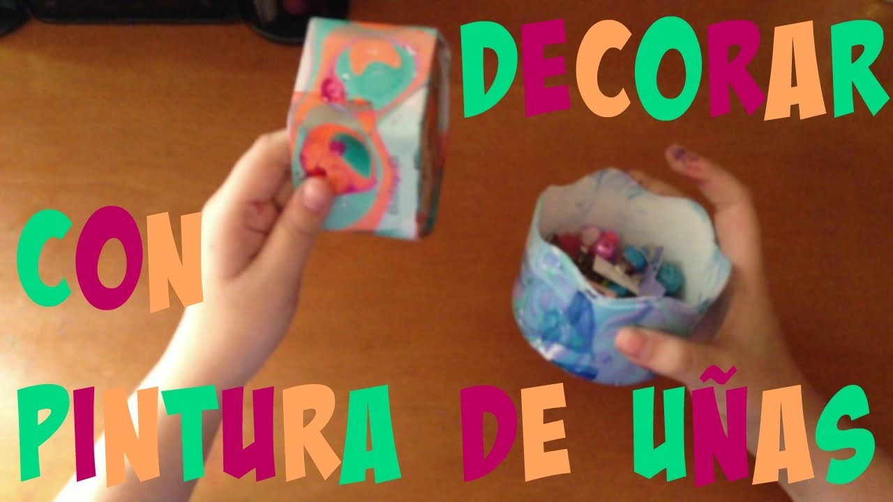 Manualidades con Marivi: Decorar con pintura de uñas.