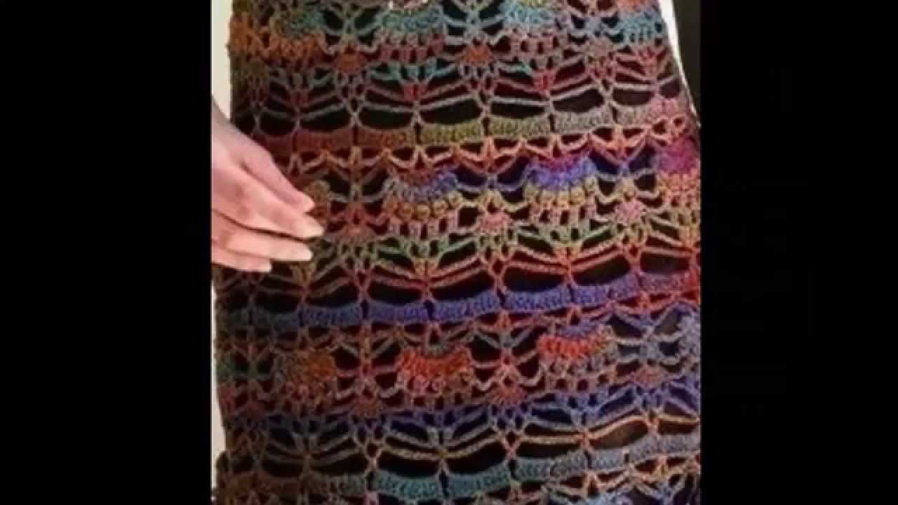 Vestido Tunica Colores Tejido a Crochet