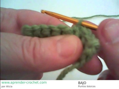 Cómo hacer el Punto Bajo en Crochet