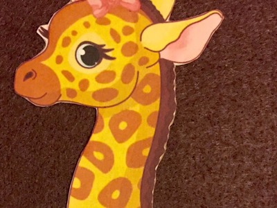 Manualidades: Letras de jirafa para cumpleaños