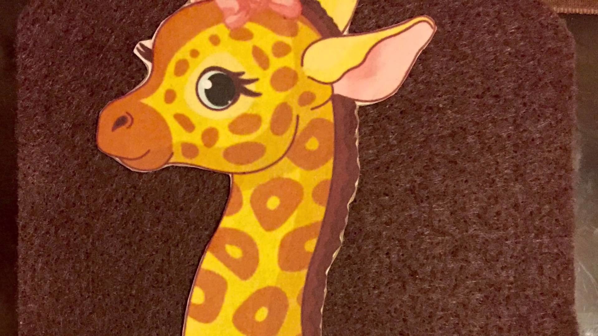 Manualidades: Letras de jirafa para cumpleaños