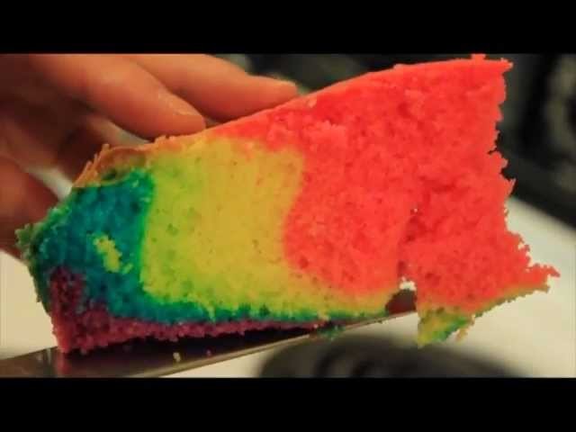 Cómo hacer un pastel de arcoiris (tarta de arco iris)