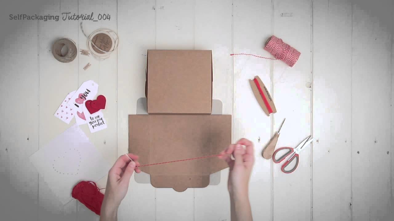 DIY decoración de regalos cosidos - SelfPackaging tutorial