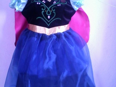 DIY. Disfraz de princesa Anna para niña + patrones. "Falda"