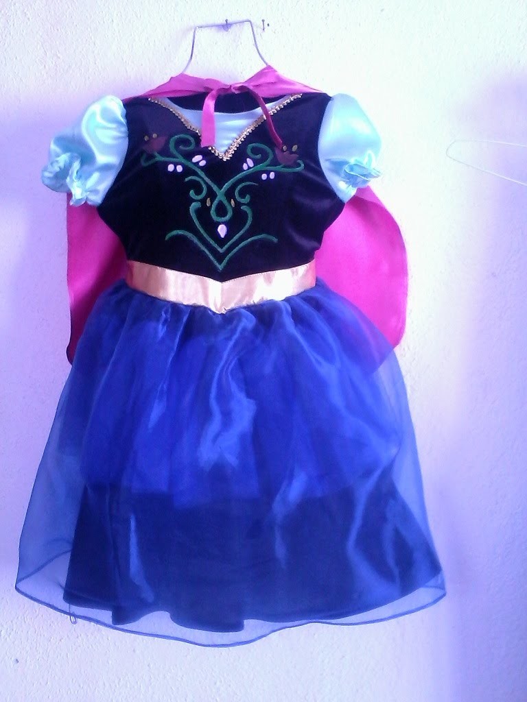 DIY. Disfraz de princesa Anna para niña + patrones. "Falda"