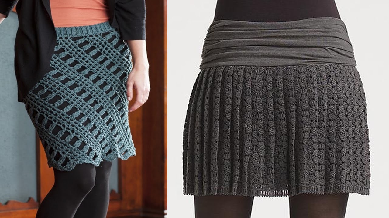 Faldas mujer tejidas a crochet o ganchillo diseños