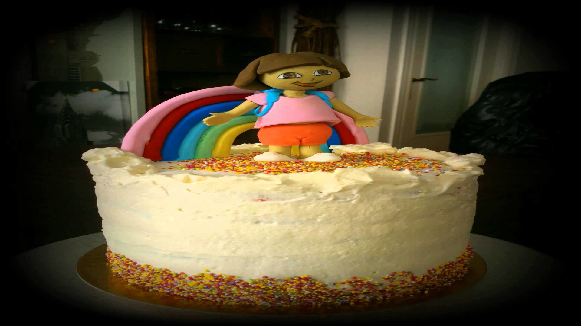 Rainbow cake Dora la exploradora