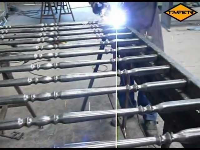 Videotutorial: Como hacer una baranda de hierro con tubos ornamentales - www.tafer.com
