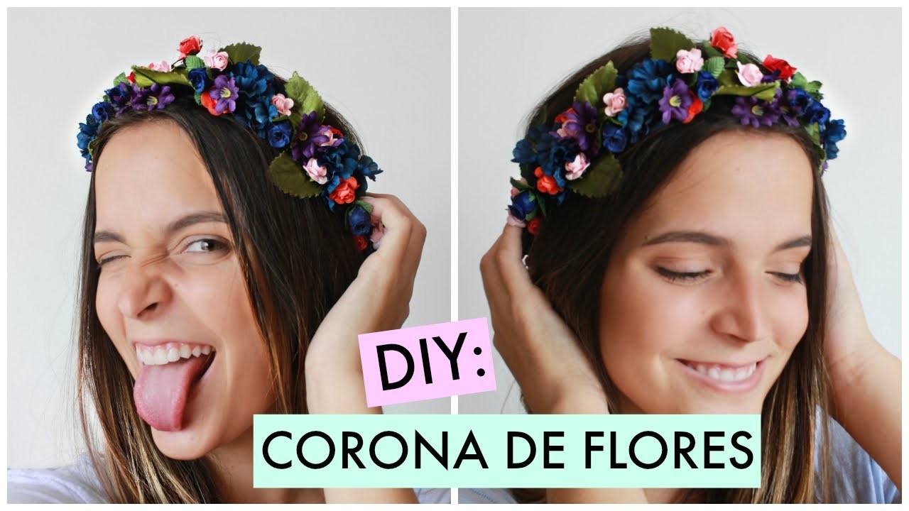 Como hacer una corona de flores facil | Fashaddicti | DIY