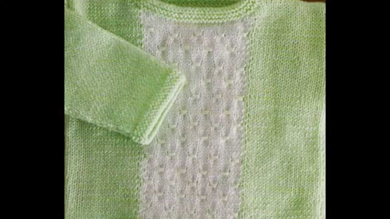 Como Tejer suéter para bebé 2 agujas
