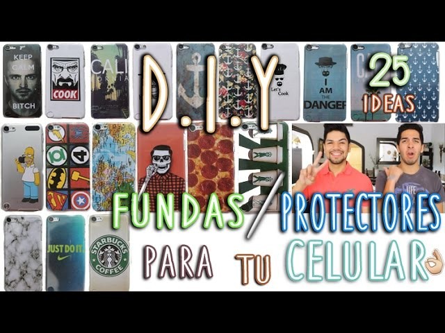 DIY: 25 FUNDAS PARA CELULAR TUMBLR | FÁCIL Y RÁPIDO