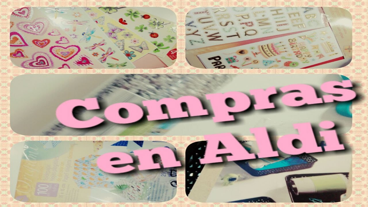Minicompras Aldi manualidades. Angelei