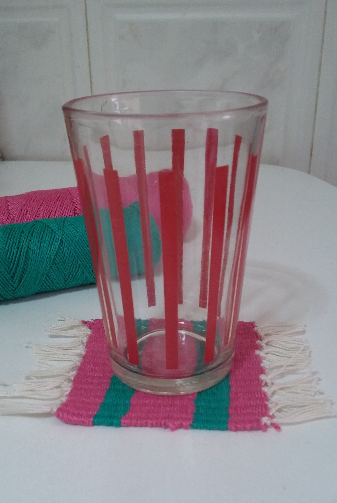 Posavaso tejido muy facil.