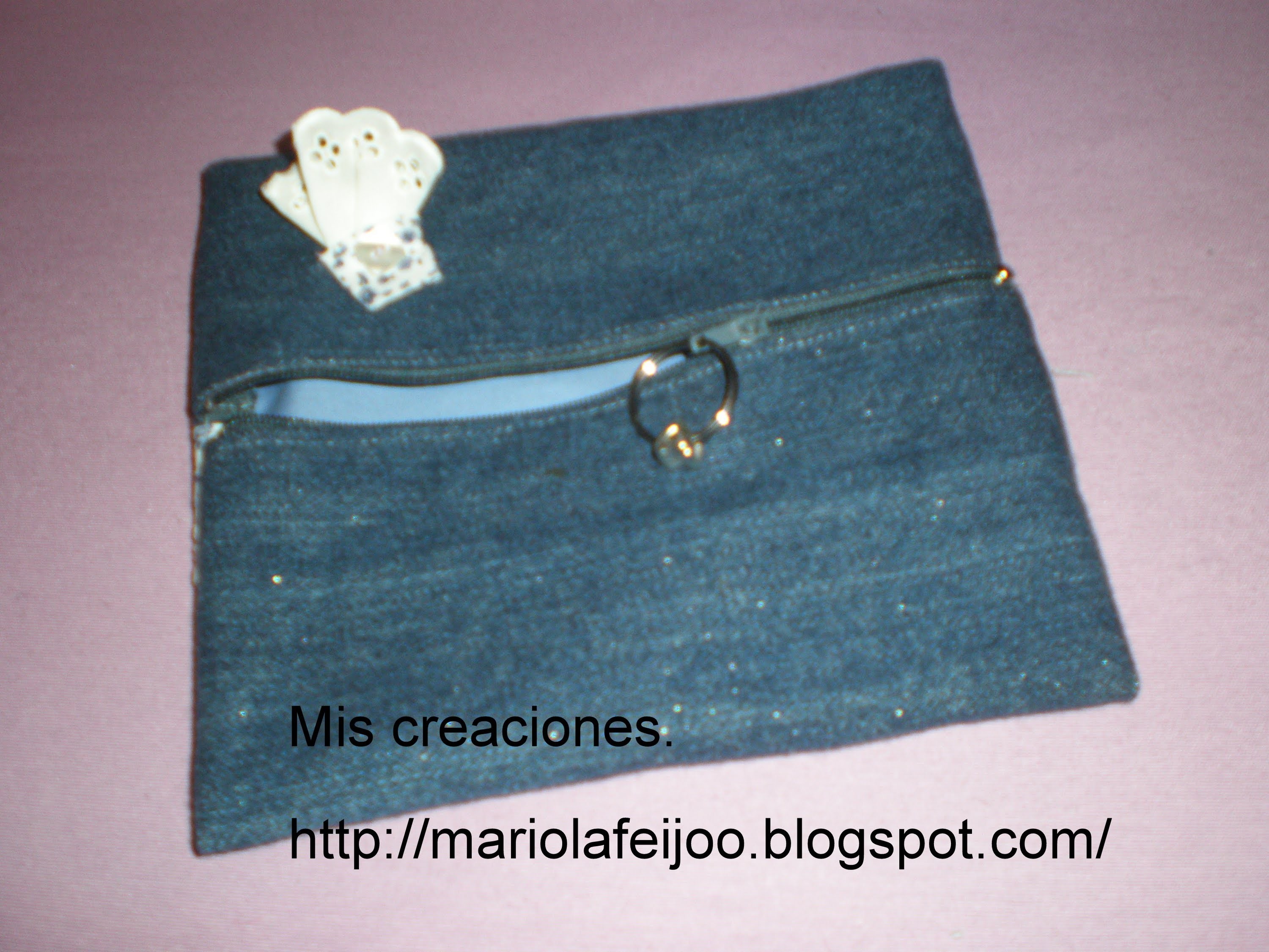 Reciclando vaqueros.Tutorial Neceser.