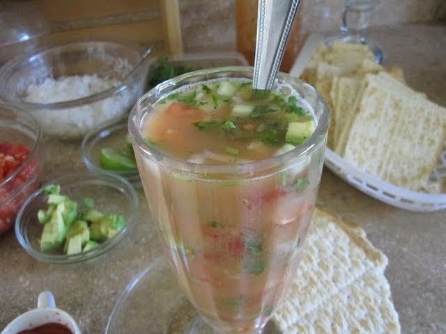 COCTEL DE CAMARONES - MARISCOS - Estilo Guadalajara - Lorena Lara