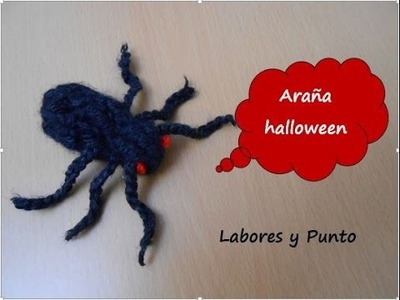 Como tejer una araña para decorar en Halloween hecha a ganchillo o crochet