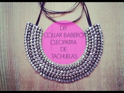 DIY collar babero cleopatra con tachuelas (Patrón gratis)