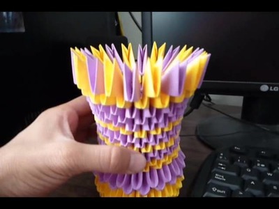 Florero Origami 3D