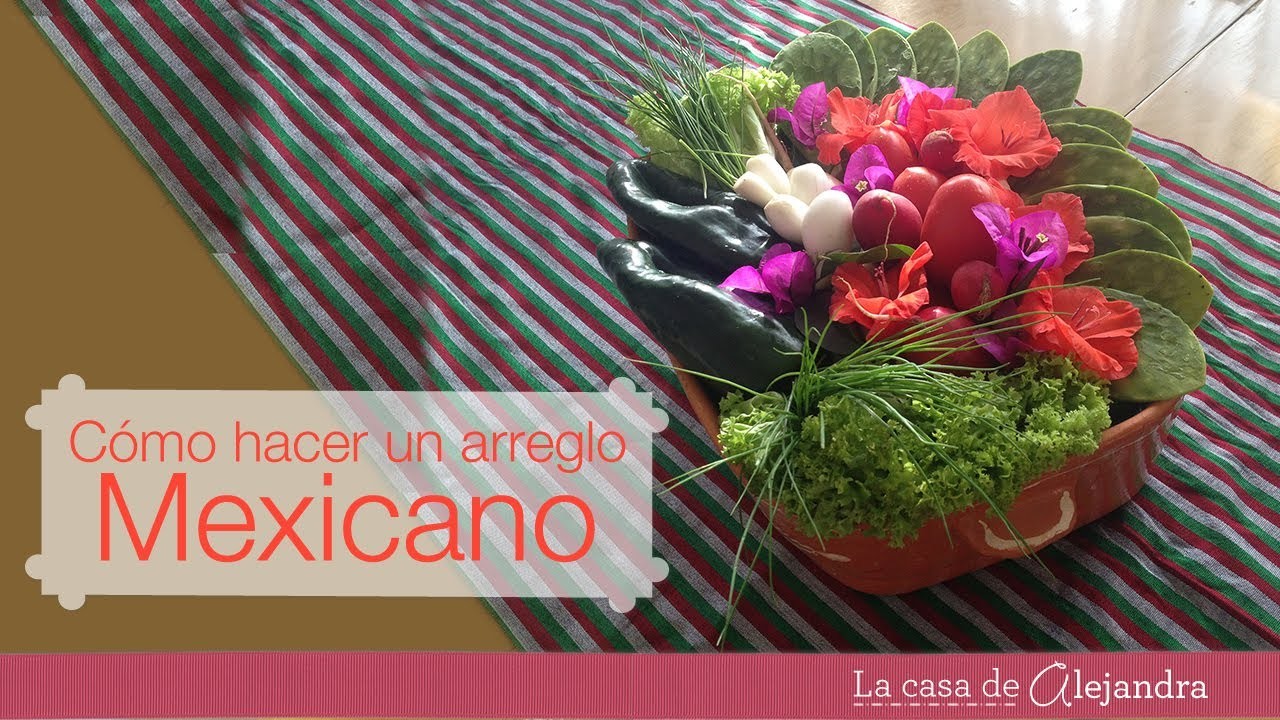 Arreglo de verduras para una fiesta mexicana - DIY Mexican centerpiece using vegies