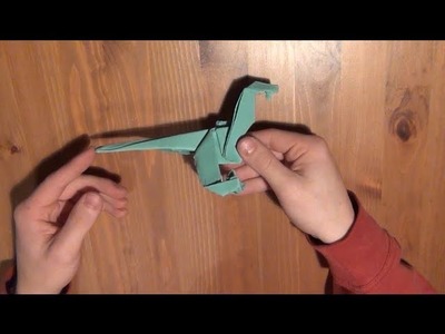Cómo hacer un velociraptor de papel - Origami