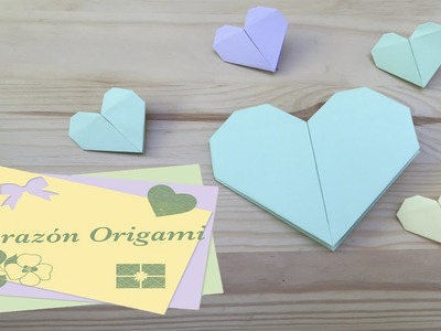 Corazón Origami. Mis básicos de Origami (papiroflexia) para proyectos Scrapbook #2